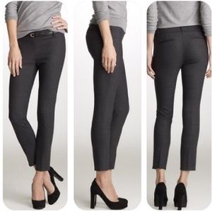 J.Crew Gray Minnie Pants in Stretch Twill 4 Petite